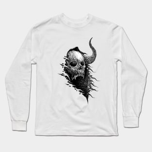 drawing skull Long Sleeve T-Shirt